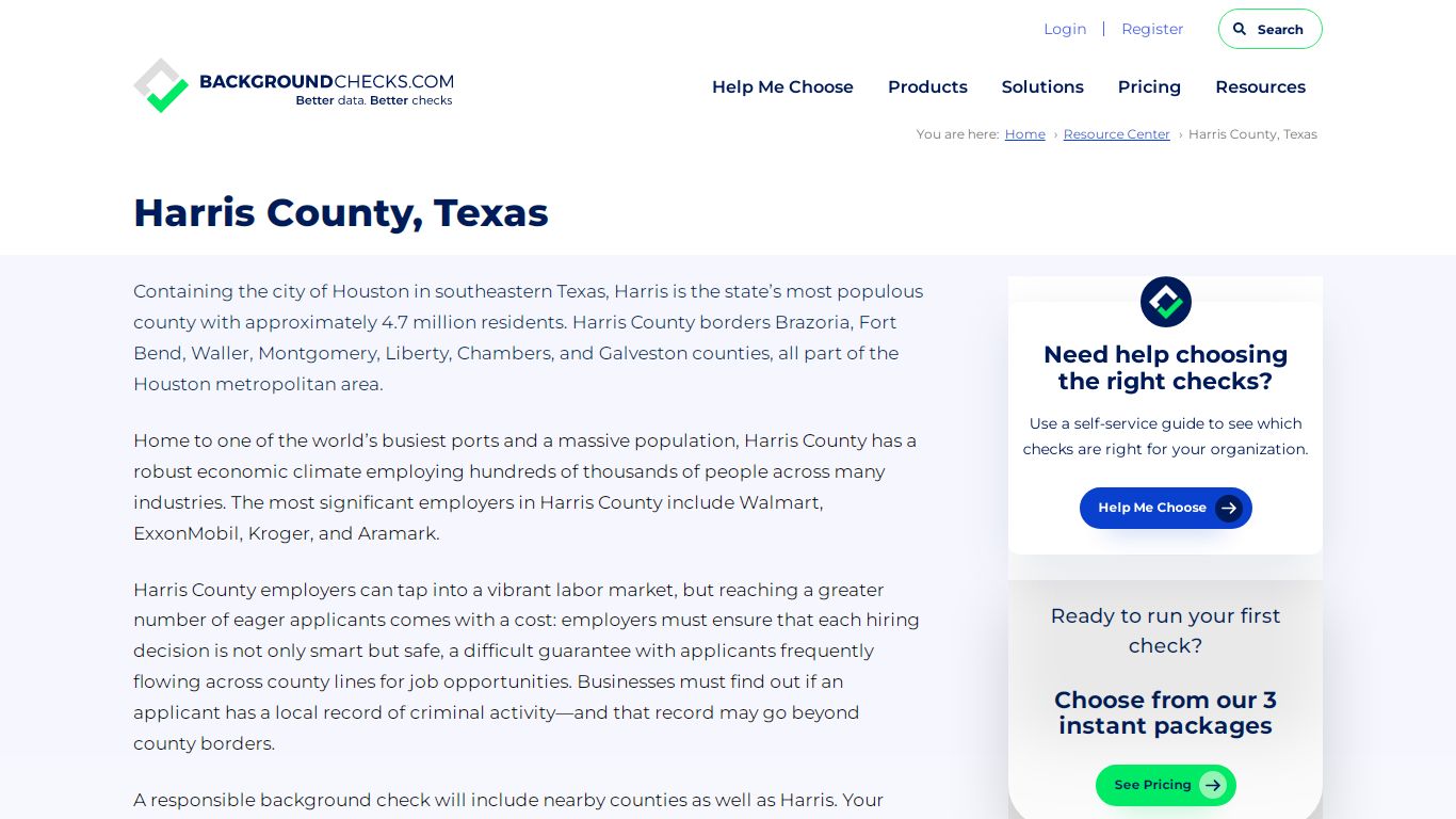 Harris County Texas | County Court Records - background checks